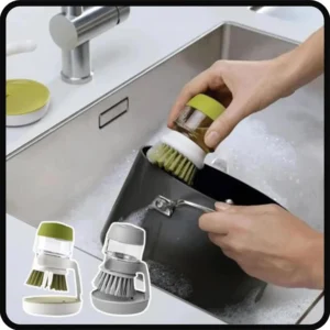 Automatic Soap Dispensing Dish Brush – Multifunctional Kitchen Scrubber