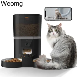 Automatic Pet Feeder with Camera – 4L Meal Timer for Cats and Dogs